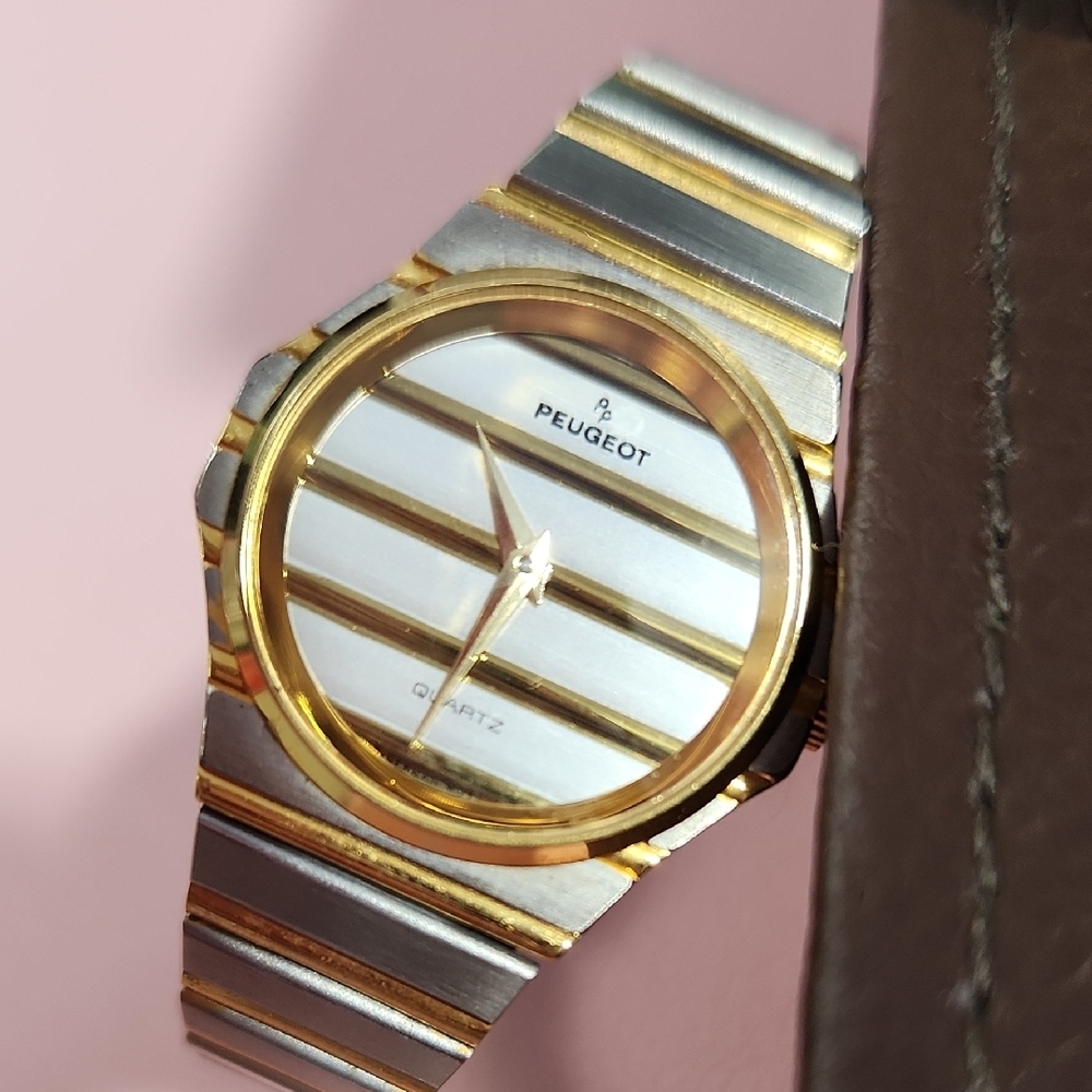 Peugeot Gold and Silver Quartz Watch